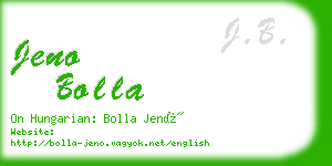 jeno bolla business card